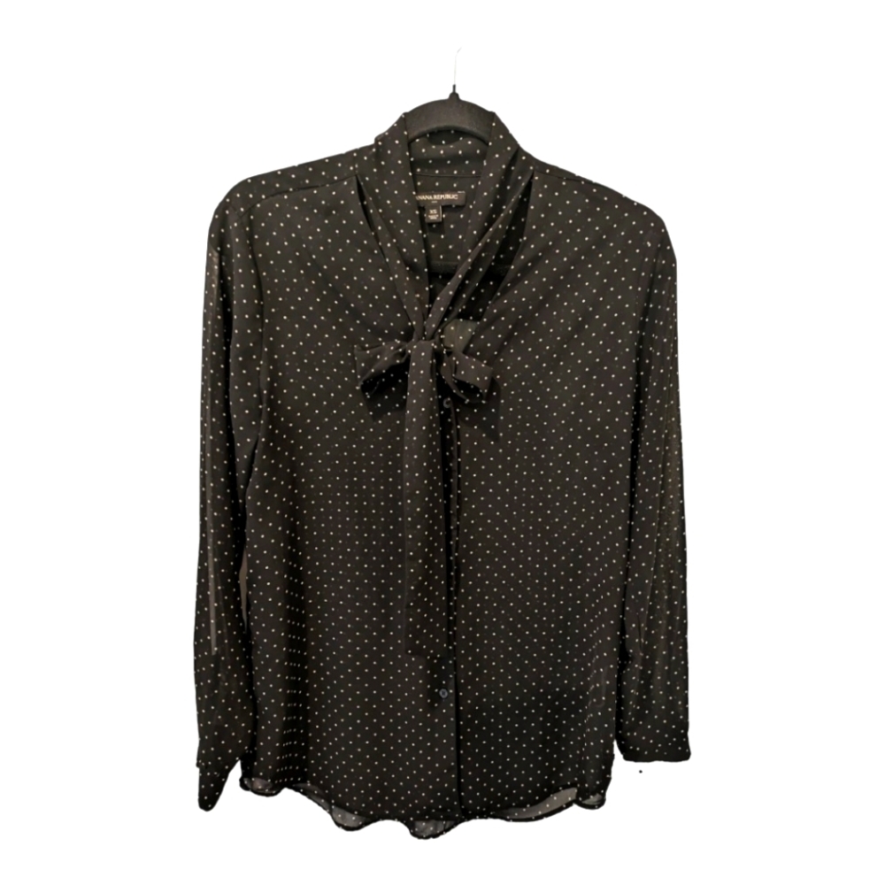 Banana  Republic Polka Dot Sheer Blouse